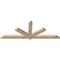 Ekena Millwork Kennewick Rough Sawn Timber Gable Bracket, Douglas Fir, 108"W x 40"H x 4"D x 6"F, 9/12 Pitch GBW108X40X0406KEN00RDF - alternate 4